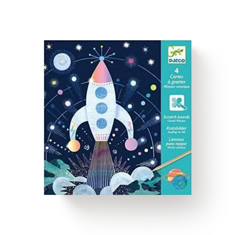Cosmic Mission Scratch Cards Holographic Activity