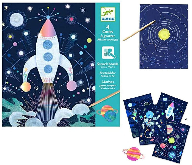 Cosmic Mission Scratch Cards Holographic Activity