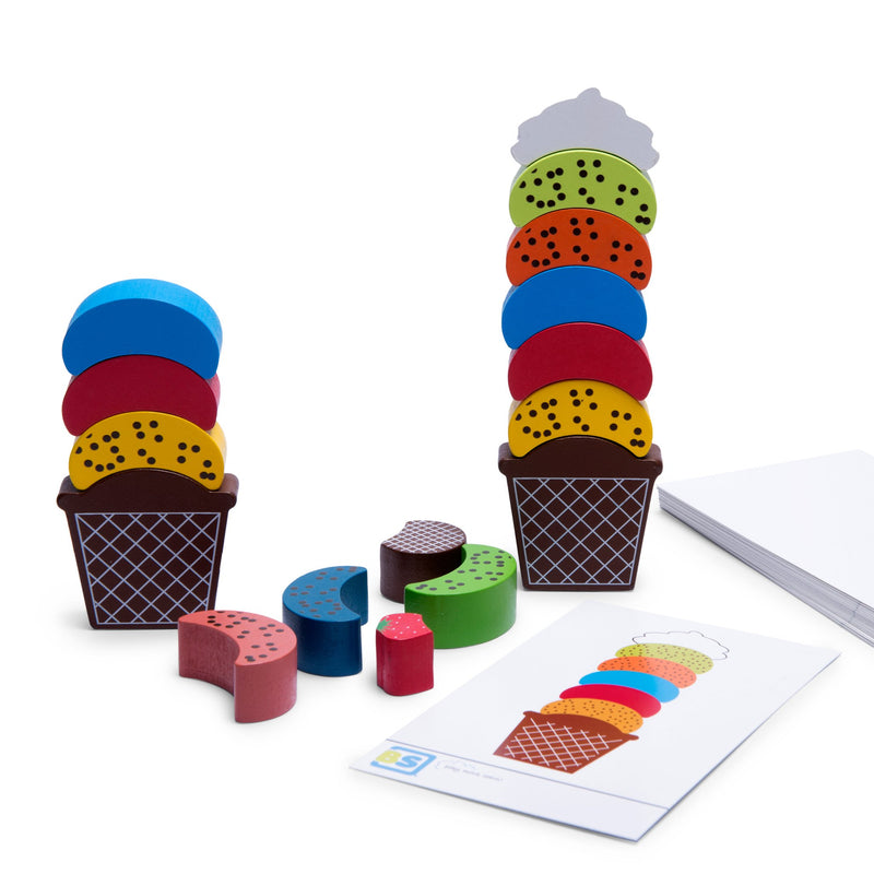 Ice Dream Make-Your-Own Ice Cream Cone Wooden Game