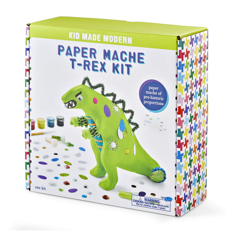 Paper Mache T-Rex Activity Box
